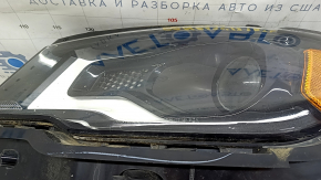 Headlight front left complete Jeep Compass 17-21 xenon+led, with mount, broken mount, sand