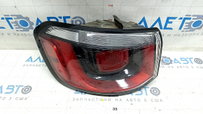 Light outer wing left Jeep Compass 17-18 halogen, cracks on glass