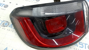 Light outer wing left Jeep Compass 17-18 halogen, cracks on glass