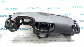 Torpedo front panel with AIRBAG Jeep Compass 17-21 black, Trailhawk