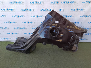 Quarter wing rear left Mazda 3 19- 4d black, on the body