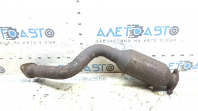 Exhaust line middle part with catalytic converter Nissan Rogue 14-20 rusty, stud defect