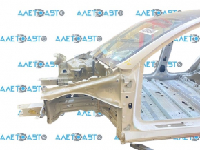 Tesla Model Y 20 front left quarter panel - on body, iron panel, white PPSW