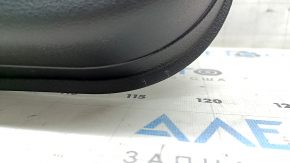 Door trim card rear left Jeep Compass 17-21 leather black with red stitching, Trailhawk, whitened plastic