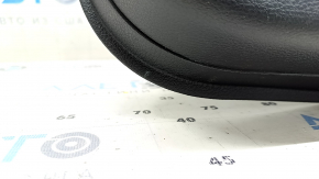 Door trim card rear right Jeep Compass 17-21 leather black with red stitching, Trailhawk, whitened plastic