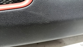 Door trim card front right Jeep Compass 17-21 leather black with red stitching, Trailhawk, beats, scratches