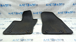 Set of floor mats for Jeep Compass 17 - black, rubber