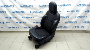 Jeep Compass 17-21 driver's seat with airbag, electric, combined black leather with red stitching, Trailhawk, scratch, dented leather
