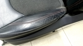 Jeep Compass 17-21 driver's seat with airbag, electric, combined black leather with red stitching, Trailhawk, scratch, dented leather