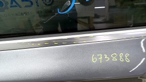 Door assembly front left Infiniti QX30 17- graphite KAD, keyless, with speaker, scratches on molding, bumps