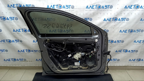 Door assembly front left Infiniti QX30 17- graphite KAD, keyless, with speaker, scratches on molding, bumps