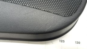Door trim card front left Kia Niro 23- black, armrest cloth dark gray, insert black gloss, chrome molding, scratches