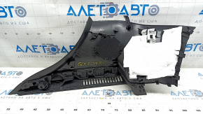Rear pillar trim right Infiniti QX30 17- under the tweeter, black, scratches, plastic turned white