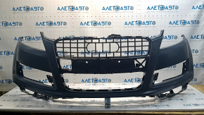 Bare front bumper Audi Q7 4L 10-15 for parking sensors and washer
