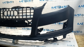 Bare front bumper Audi Q7 4L 10-15 for parking sensors and washer