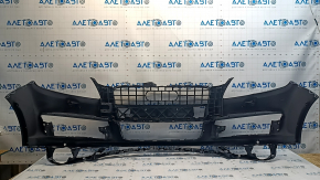 Bare front bumper Audi Q7 4L 10-15 for parking sensors and washer