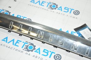 Upper trunk door molding Infiniti JX35 QX60 16-rest, chrome, scratches