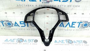 Steering wheel cover Infiniti QX30 17 - black matte, chrome, paint peeled off
