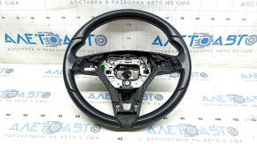 Naked steering wheel Infiniti QX30 17- leather black, white stitching, no frame, scratches