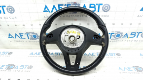 Naked steering wheel Infiniti QX30 17- leather black, white stitching, no frame, scratches