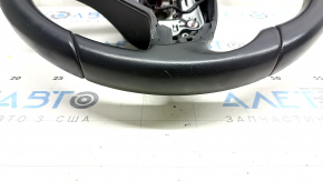 Naked steering wheel Infiniti QX30 17- leather black, white stitching, no frame, scratches