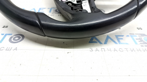 Naked steering wheel Infiniti QX30 17- leather black, white stitching, no frame, scratches