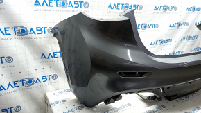 Bare rear bumper Infiniti QX30 17- base without parking sensors, graphite, scratches