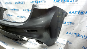 Bare rear bumper Infiniti QX30 17- base without parking sensors, graphite, scratches