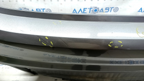 Bare rear bumper Infiniti QX30 17- base without parking sensors, graphite, scratches