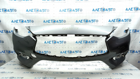 Bare front bumper Infiniti QX30 17- FWD without parking sensors, graphite, scratches, chips, made
