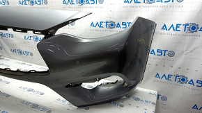 Bare front bumper Infiniti QX30 17- FWD without parking sensors, graphite, scratches, chips, made