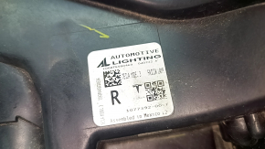 Fog light right Tesla Model 3 18- with turn signal, with corrector, sand, broken mount