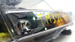 Fog light right Tesla Model 3 18- with turn signal, with corrector, sand, broken mount