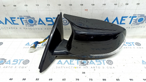 Side mirror left Infiniti QX30 17-17 pins, auto-dimming, turn signal, backlight, black, non-original overlay, scratches