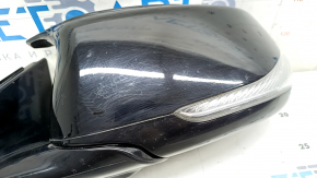 Side mirror left Infiniti QX30 17-17 pins, auto-dimming, turn signal, backlight, black, non-original overlay, scratches