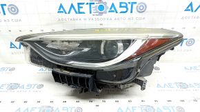 Front left headlight complete Infiniti QX30 17- halogen, with mount, for polishing