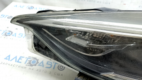 Front left headlight complete Infiniti QX30 17- halogen, with mount, for polishing