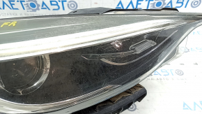 Front right headlight complete Infiniti QX30 17- halogen, with mount, for polishing, broken chip mount