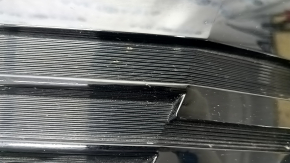 Lower grille of the front bumper in assembly Kia Niro 23- HEV, PHEV black gloss without parking sensors under radar, without plug, sand