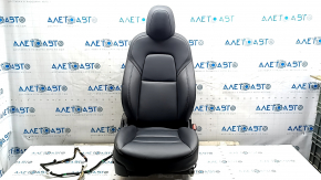 Passenger seat Tesla Model 3 18- leather black, with airbag, electric, heated, with tensioner