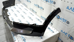 Front bumper lip Kia Niro 23- HEV, PHEV black gloss with chrome trims, without parking sensors, sand