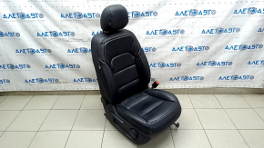 Passenger seat Infiniti QX30 17- with airbag, mechanical, leather, black, for cleaning