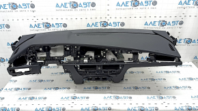 Torpedo front panel with AIRBAG Kia Niro 23 - black without projection, rusty pyropatron, broken fastening on the overlay