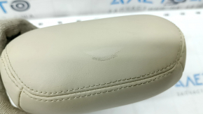 Headrest rear left Lincoln MKC 15 - beige leather, worn, needs cleaning