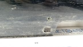 Left threshold Infiniti QX30 17- FWD graphite, black gloss, scratches, sand, non-standard holes