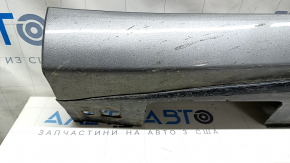 Left threshold Infiniti QX30 17- FWD graphite, black gloss, scratches, sand, non-standard holes