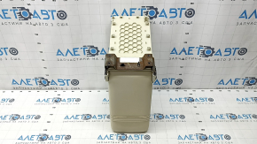 Lincoln MKC 15 rear seat armrest - beige leather, broken mount, rusty bracket, needs cleaning