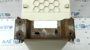 Lincoln MKC 15 rear seat armrest - beige leather, broken mount, rusty bracket, needs cleaning