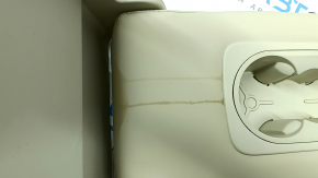 Lincoln MKC 15 rear seat armrest - beige leather, broken mount, rusty bracket, needs cleaning