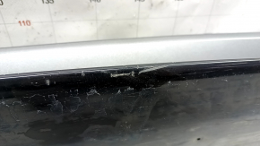 Right threshold Infiniti QX30 17- FWD, graphite, black gloss, scratches, sand, non-standard holes